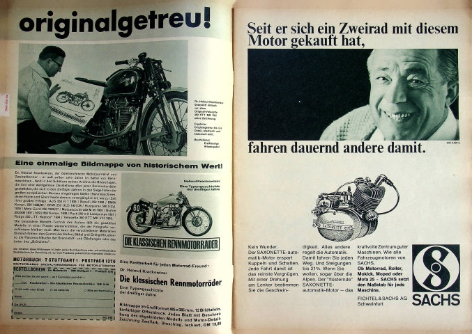 Inhaltsverzeichnis Motorrad 09/1966