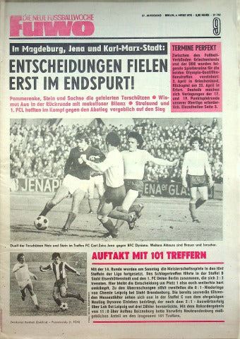 Fuwo Fussballwoche 09/1975
