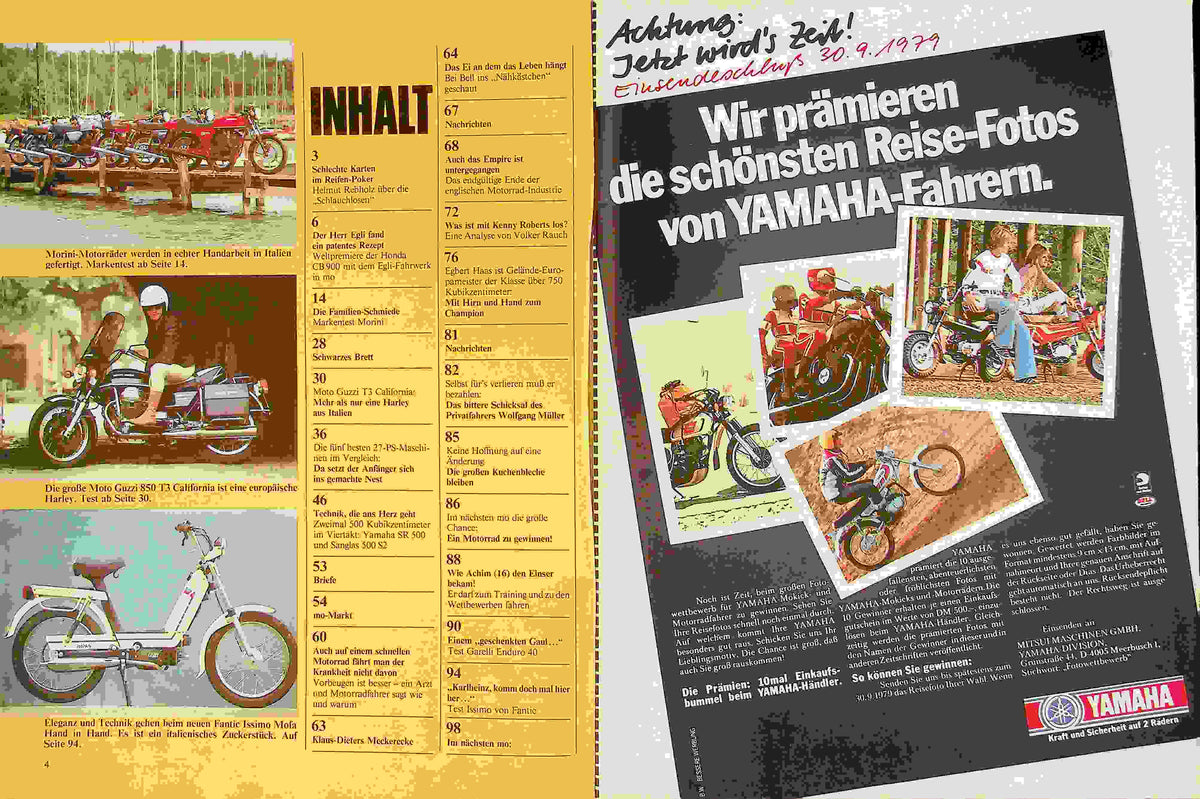 Inhaltsverzeichnis MO Magazin 09/1979