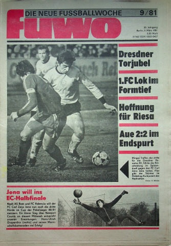 Fuwo Fussballwoche 09/1981