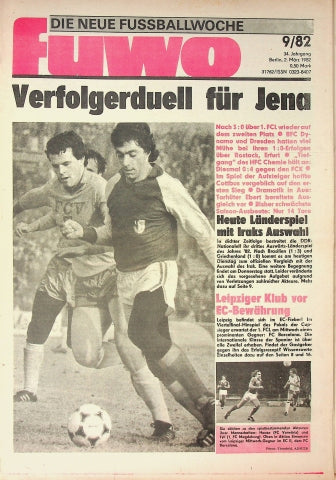 Fuwo Fussballwoche 09/1982