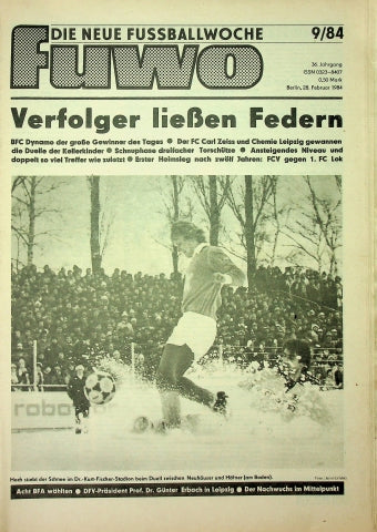 Fuwo Fussballwoche 09/1984