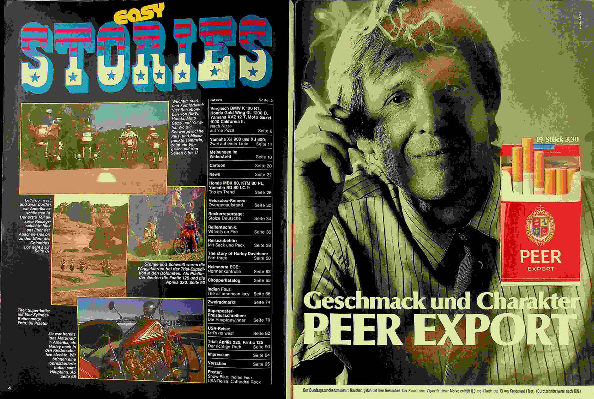Inhaltsverzeichnis Easy Rider 09/1984