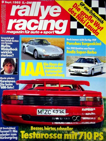 Rallye Racing 09/1985