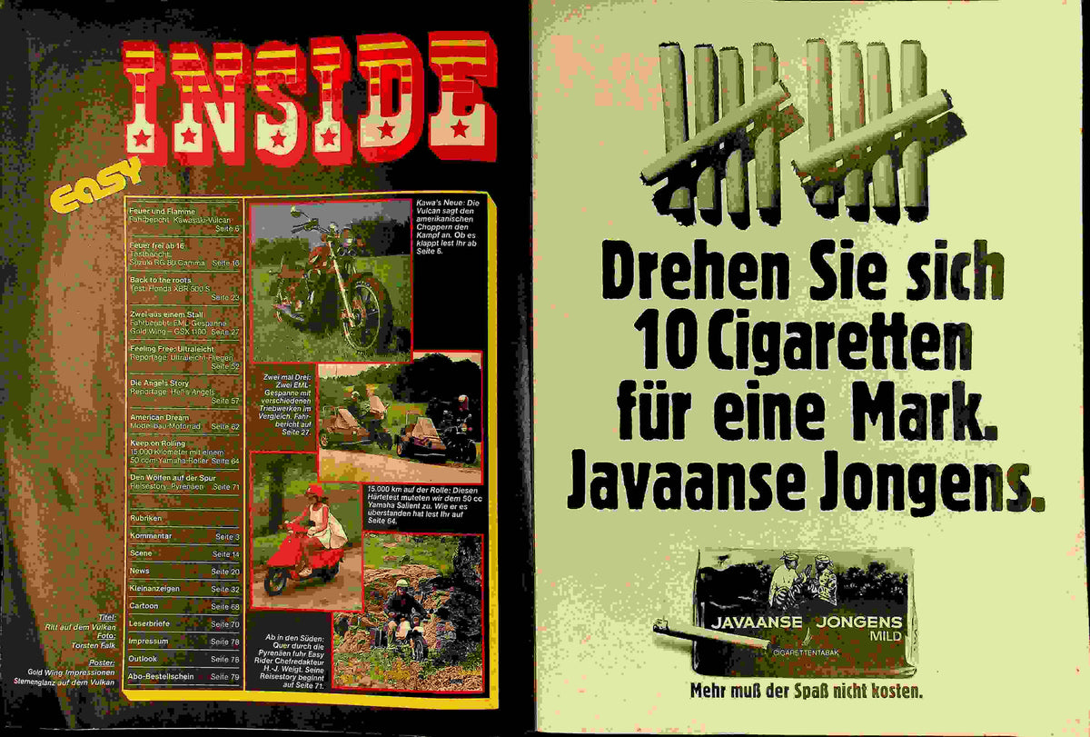 Inhaltsverzeichnis Easy Rider 09/1985