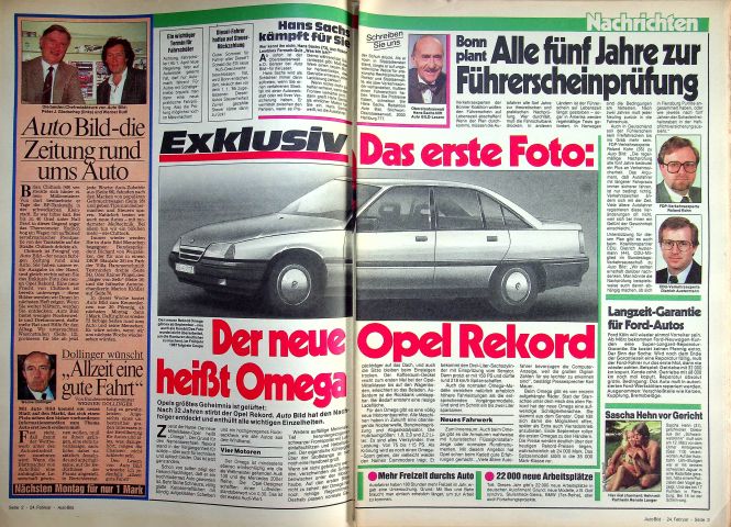 Inhaltsverzeichnis Auto Bild 09/1986