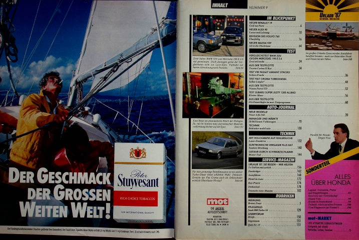 Inhaltsverzeichnis MOT 09/1987