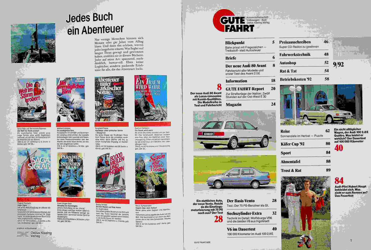 Inhaltsverzeichnis Gute Fahrt 09/1992