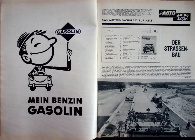 Inhaltsverzeichnis Auto Motor und Sport 10/1962