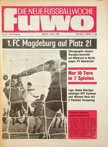 Fuwo Fussballwoche 10/1968