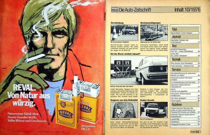 Inhaltsverzeichnis MOT 10/1976