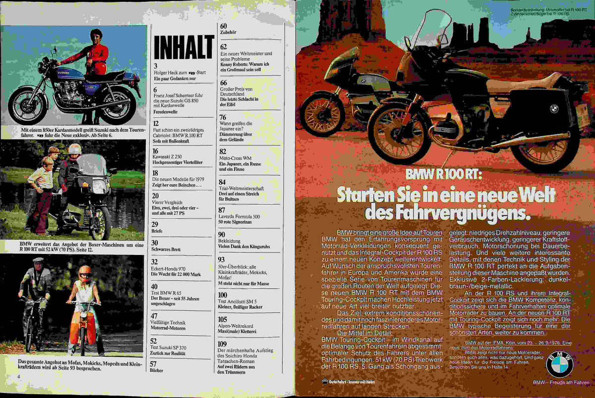 Inhaltsverzeichnis MO Magazin 10/1978