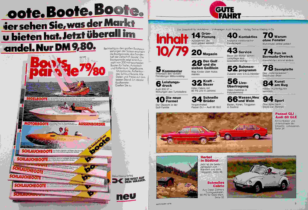 Inhaltsverzeichnis Gute Fahrt 10/1979
