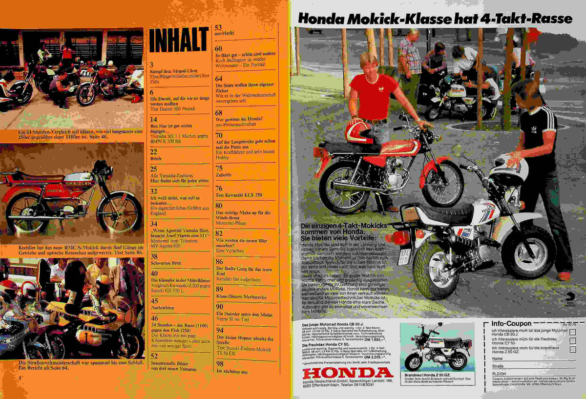 Inhaltsverzeichnis MO Magazin 10/1979