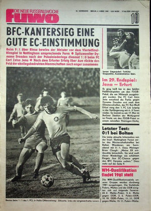 Fuwo Fussballwoche 10/1980