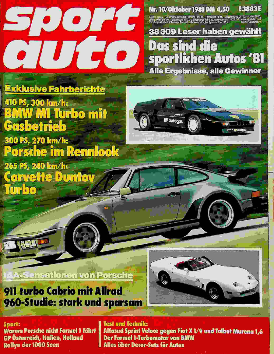 Sport Auto 10/1981