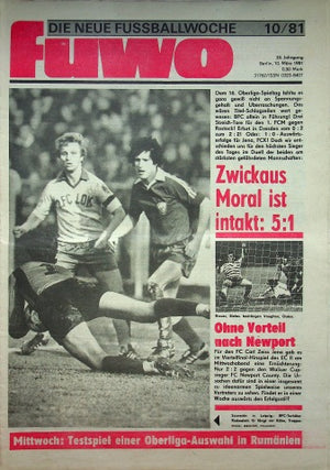 Fuwo Fussballwoche 10/1981