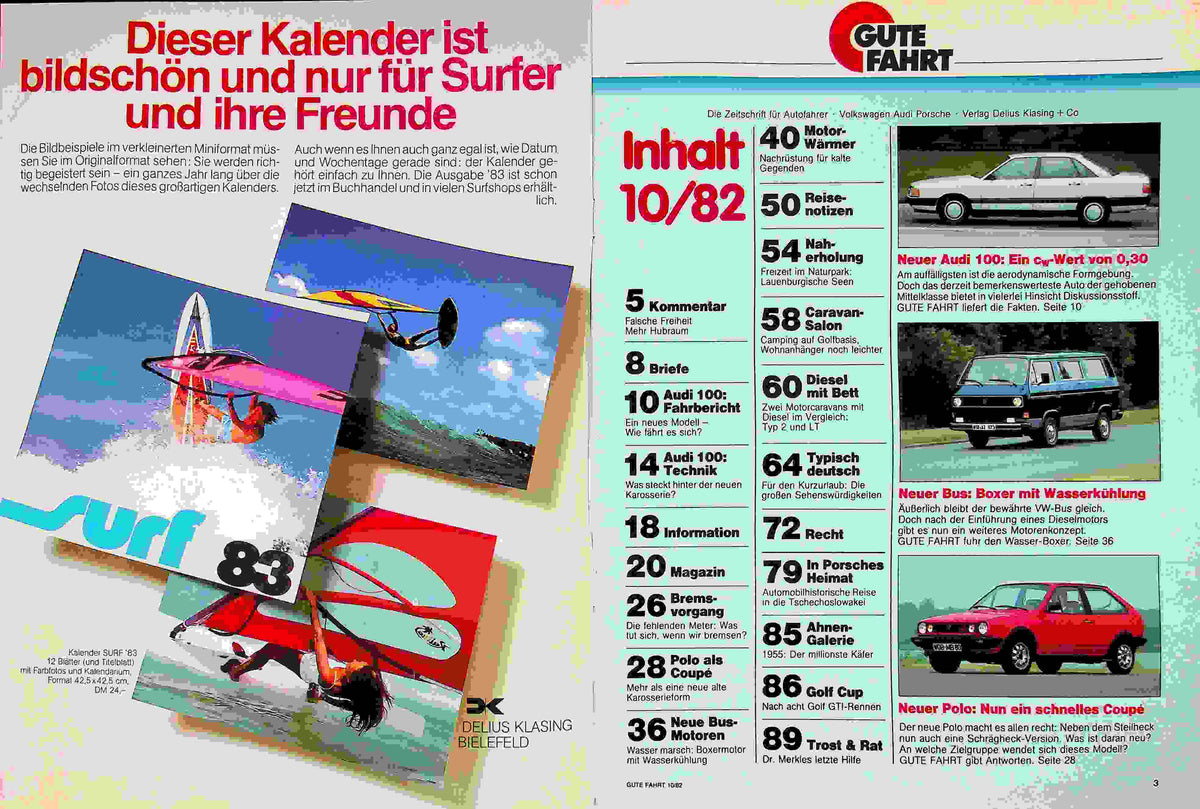 Inhaltsverzeichnis Gute Fahrt 10/1982