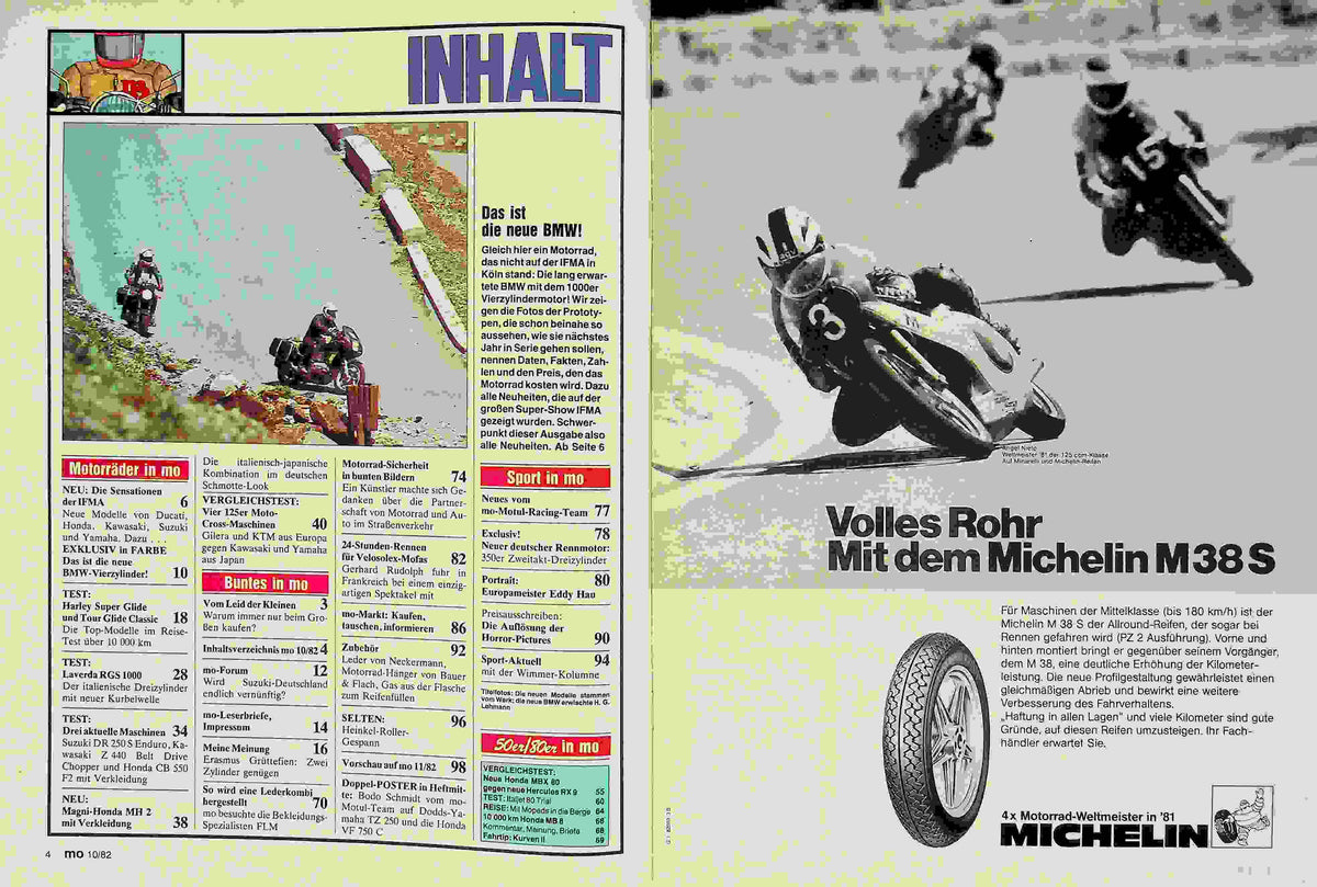 Inhaltsverzeichnis MO Magazin 10/1982