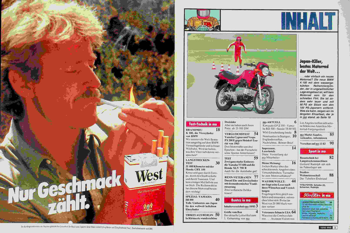 Inhaltsverzeichnis MO Magazin 10/1983