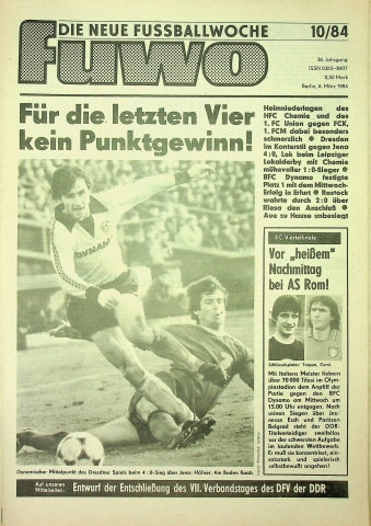 Fuwo Fussballwoche 10/1984