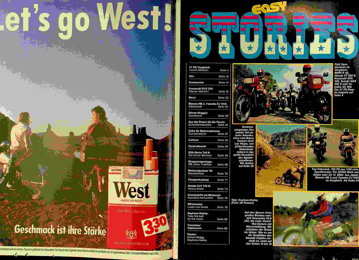Inhaltsverzeichnis Easy Rider 10/1984