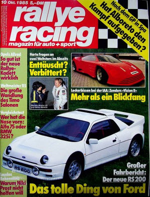 Rallye Racing 10/1985