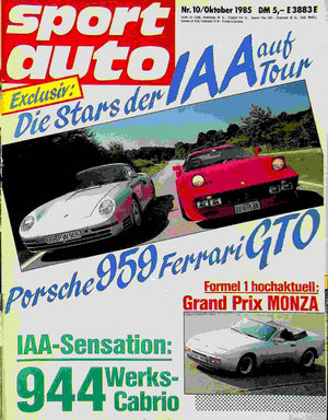Sport Auto 10/1985