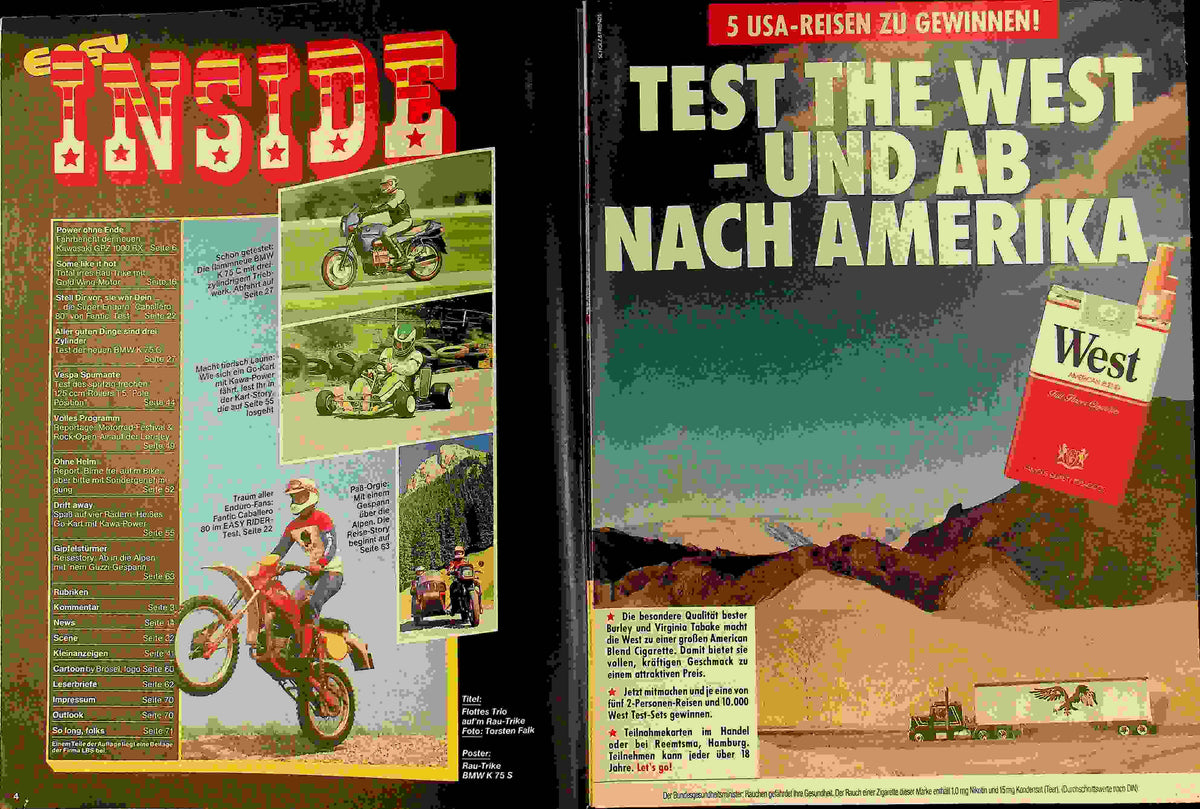 Inhaltsverzeichnis Easy Rider 10/1985