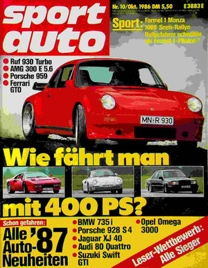 Sport Auto 10/1986