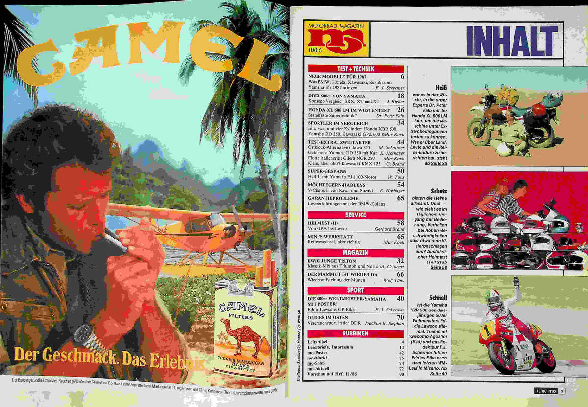 Inhaltsverzeichnis MO Magazin 10/1986