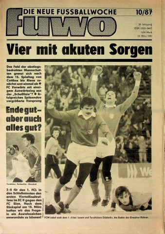 Fuwo Fussballwoche 10/1987