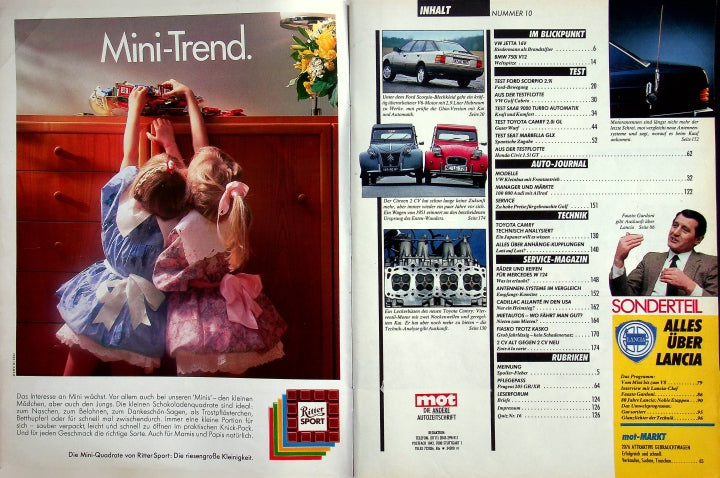 Inhaltsverzeichnis MOT 10/1987