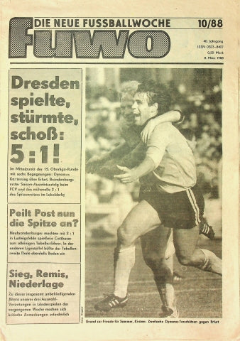 Fuwo Fussballwoche 10/1988