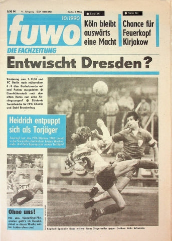 Fuwo Fussballwoche 10/1990