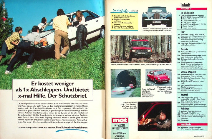 Inhaltsverzeichnis MOT  10/1990