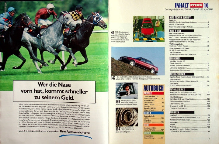 Inhaltsverzeichnis MOT 10/1992