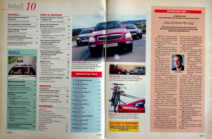 Inhaltsverzeichnis MOT 10/1995