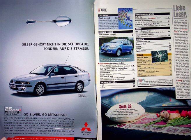 Inhaltsverzeichnis Auto Bild 10/2002