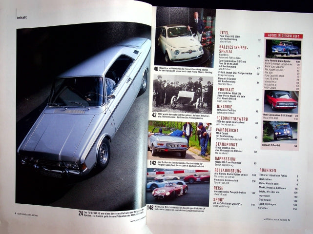 Inhaltsverzeichnis Motor Klassik 10/2002