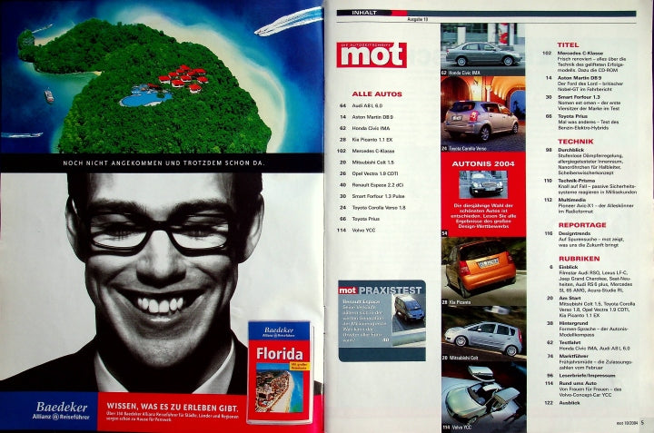Inhaltsverzeichnis MOT 10/2004
