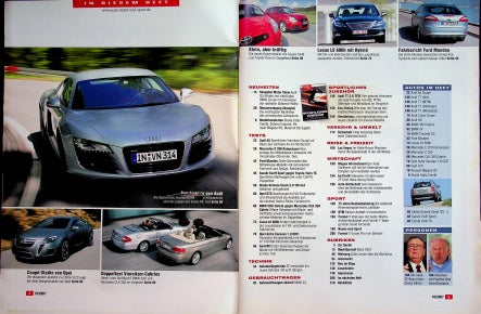 Inhaltsverzeichnis Auto Motor und Sport 10/2007