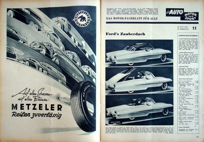 Inhaltsverzeichnis Auto Motor und Sport 11/1953
