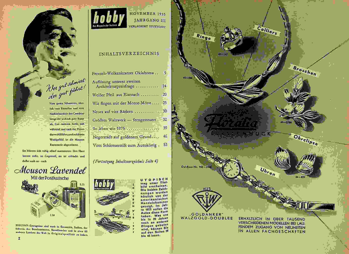 Inhaltsverzeichnis Hobby 11/1955