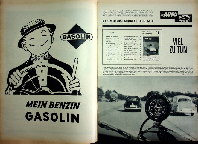 Inhaltsverzeichnis Auto Motor und Sport 11/1960