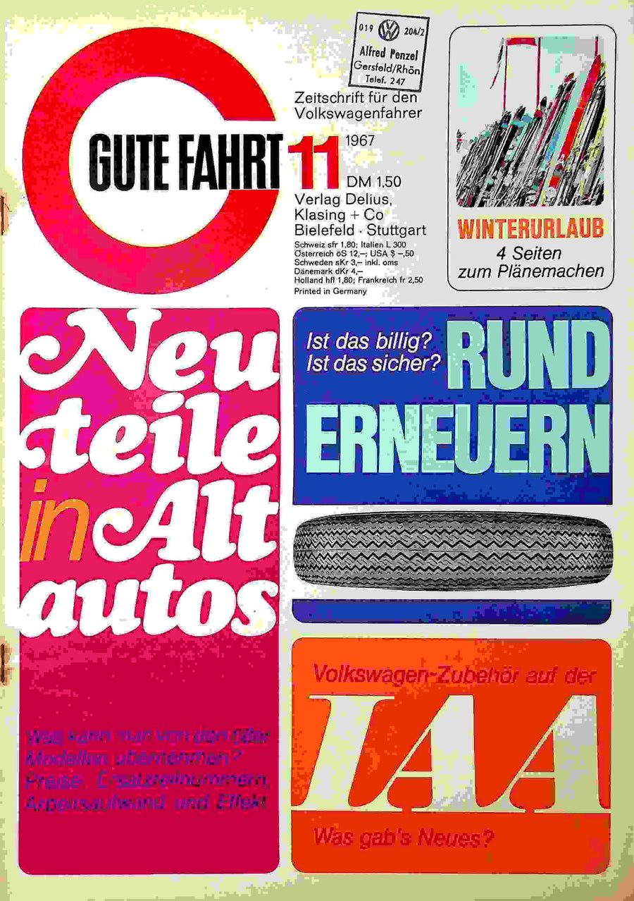 Gute Fahrt 11/1967