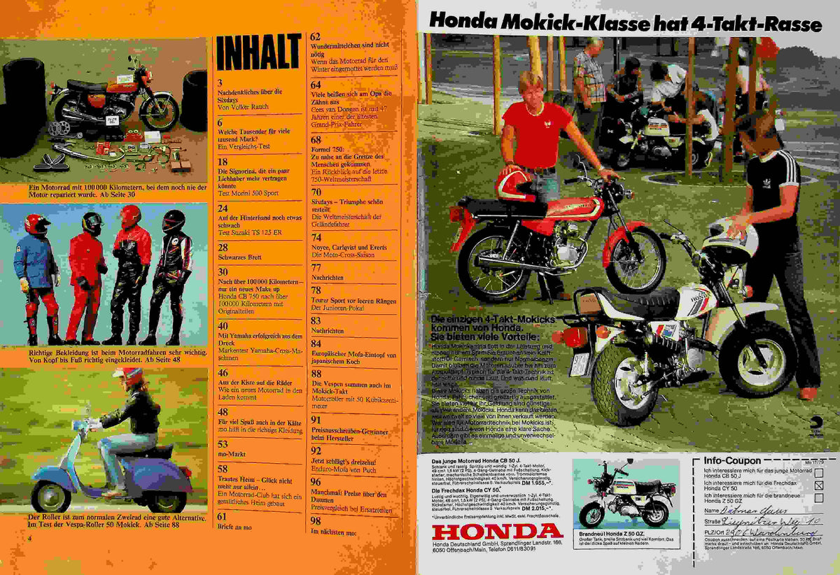 Inhaltsverzeichnis MO Magazin 11/1979