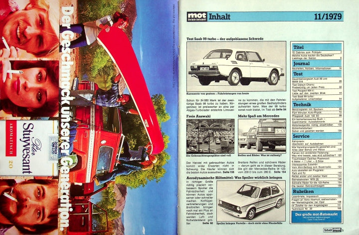 Inhaltsverzeichnis MOT 11/1979