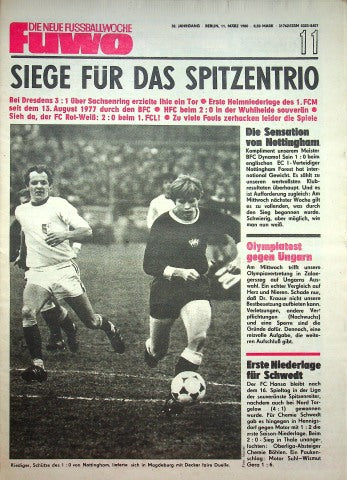 Fuwo Fussballwoche 11/1980