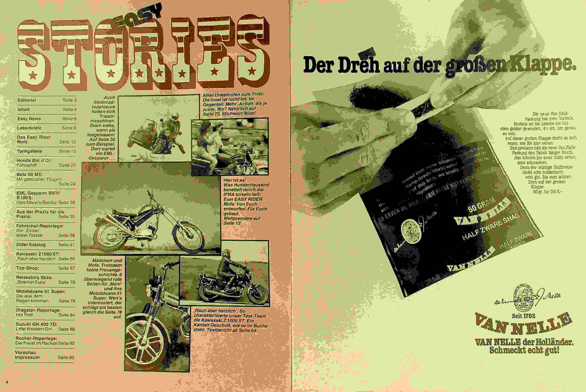 Inhaltsverzeichnis Easy Rider 11/1980